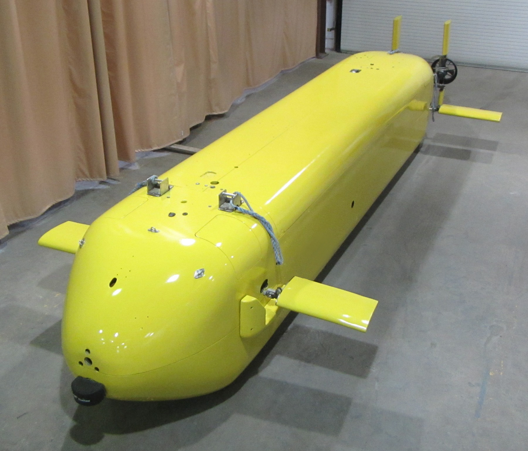 ARLINGTON, Va. (April 7, 2015): First publicly released photo of ONR's Large Displacement Unmanned Underwater Vehicle - Innovative Naval Prototype (LDUUV-INP).  The LDUUV-INP technologies will develop enhanced capabilities in endurance, energy, and autonomy.  (Photo credit Office of Naval Research/Released)